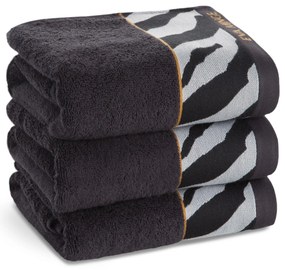 BAVLNENÝ UTERÁK EVA MINGE22 50X90 CM ČIERNA