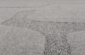 Koberec Agnella Morphic Organica sivý