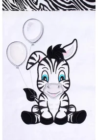 3-dielne posteľné obliečky Zebra 90/120 bielo-čierne