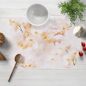 Biante Teflónové prestieranie na stôl TF-045 Orchidey na béžovom 30x40 cm