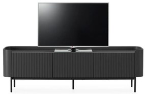 Čierny TV stolík 180x55x40 cm Willa – MOME