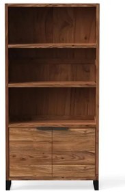 furniture-nabytek.cz - Masívna nástenná jednotka Sydney z akácie, lakovaná, hnedá