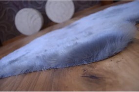 Koberček SKIN 60x90 cm strieborný