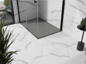 Mexen Stone+, obdĺžniková vanička z minerálneho kompozitu 130 x 90 cm, šedá-betónová, 44619013