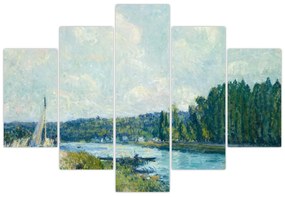 Obraz - Alfred Sisley, The Banks of the Oise, reprodukcia (150x105 cm)