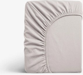 Goldea jersey elastická plachta - sivohnedá 160 x 200 cm