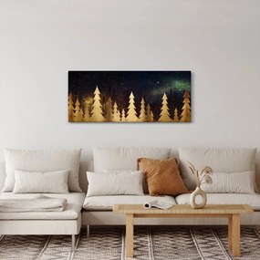 Obraz - Zlatá noc (120x50 cm)