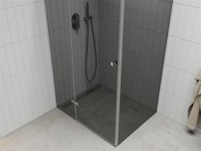 Mexen ROMA sprchovací kút 90x100cm, 6mm sklo, chrómový profil-šedé sklo, 854-090-100-01-40