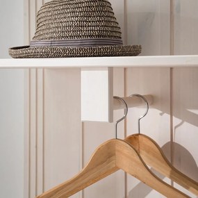 Biela predsieňová zostava z borovicového dreva 60x120x25 cm Anita – Støraa