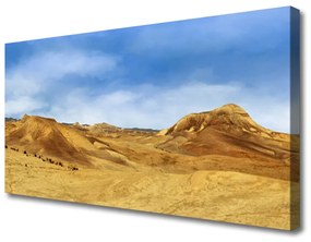 Obraz Canvas Púšť vrcholky krajina 140x70 cm