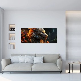 Obraz - Drak (120x50 cm)