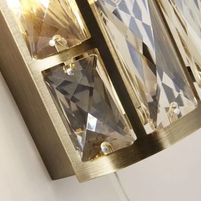 Searchlight 6582-2AB - Nástenné svietidlo BIJOU 2xE27/60W/230V mosadz