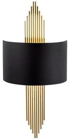 Nástenné svietidlo 1xE27/40W/230V zlatá/čierna