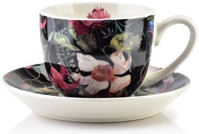 Mondex Porcelánová šálka s podšálkou Harper Flowers 250 ml