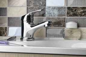Sapho, AQUALINE 35 Nástenná batéria rozteč 100mm, ploché ramienko zvýšené, 220 mm, chrómová, 52032