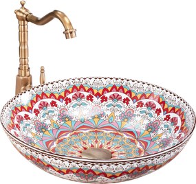 Rea Peru, umývadlo na dosku 400x400x115 mm, viacfarebné, REA-U6031