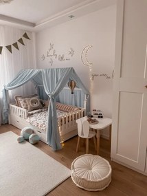 lovel.sk Nebesá/ baldachýn na domčekovú posteľ Étoile - modrý