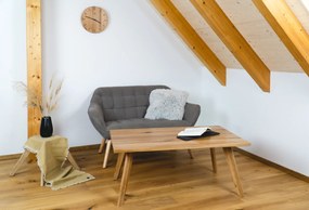 Wooded Nástěnné hodiny Sarnia z masivu DUB o32 cm