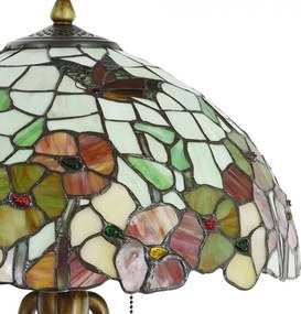 Stolná lampa Tiffany Esmée - Ø 40 * 63 cm E27 / 2 * 60W
