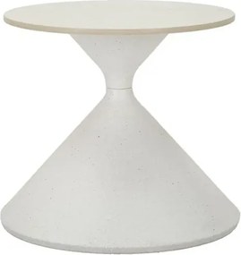 Odkladací stolík biely 42 cm mramor/biely