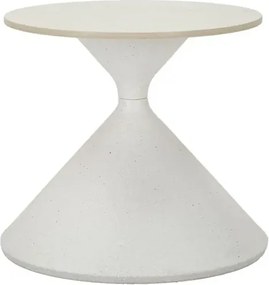 Odkladací stolík biely 42 cm mramor/biely
