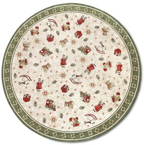 Villeroy & Boch Kusový koberec Toy's delight so strihaným vlasom 106218 Green, Multicolor kruh, 160x160 (priemer) kruh, zelená, obývacia izba