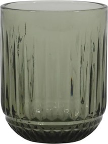 Dymový pohár na vodu s drážkami Riller - Ø 7,5 * 9,5 cm / 250ml
