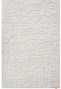 Svetlosivý vlnený koberec 200x300 cm Morphic Dunes – Agnella