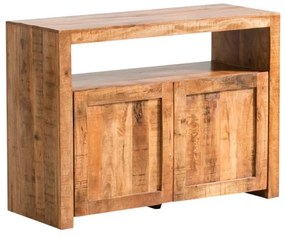 furniture-nabytek.cz - Masívna komoda Country z mangového dreva, lakovaná, hnedá – 117×45×85 cm