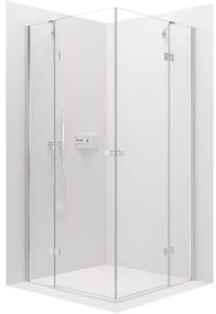 Cerano Marino Duo, sprchovací kút 120(dvere) x 110(dvere), 6mm číre sklo, chrómový profil, CER-CER-480238