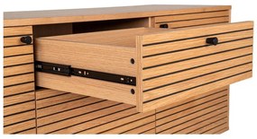 Nízka komoda v dekore duba v prírodnej farbe 150x74 cm Kyoto – House Nordic