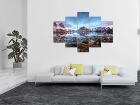 Obraz - Východ slnka nad Reine (150x105 cm)