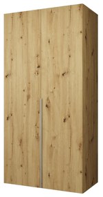 Šatníková skriňa 100 cm Alice 1 (dub artisan + kašmír). Akcia -21%. Vlastná spoľahlivá doprava až k Vám domov. 1126092