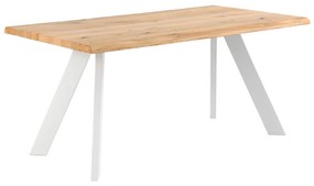 Stôl lunac 160 x 90 cm biely MUZZA