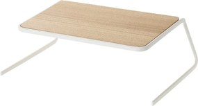 Biela/v prírodnej farbe drevená prídavná polička 19,5x19,5 cm Tosca – YAMAZAKI