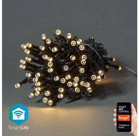 Smart LED vianočný reťaz NEDIS WIFILX01W50 5m WiFi Tuya