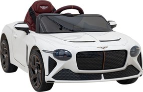 Ramiz Elektrické autíčko Bentley Bacalar pre deti biele + diaľkové ovládanie + EVA + LED audio + pomalý štart