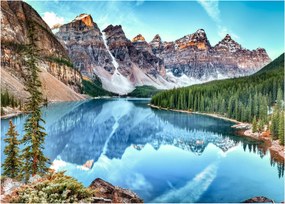 Sklenený obraz - Moraine lake (70x50 cm)