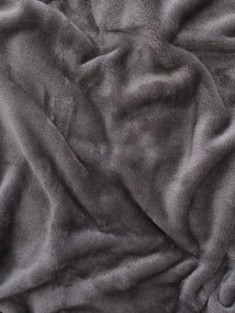 Deka mikroplyš Exclusive 150 × 200 cm – Laura tmavo sivá