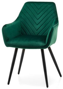 Jedálenská stolička vasto velúr zelená | jaks