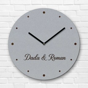 DUBLEZ | Personalizované drevené hodiny s menami