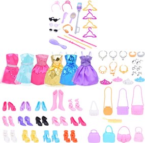 LEAN Toys Veľká módna súprava Anlily Collection Šaty Doplnky 65el.