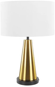 Stolná lampa zlatá / béžová SANDON Beliani