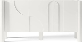 Dizajnová komoda Lunaria 160 cm biela