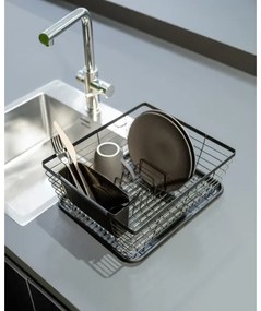 WENKO 54766100 - Odkvapávač na riad BLACK OUTDOOR KITCHEN 36x30 cm čierna/čierna