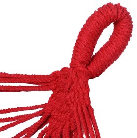 InternetovaZahrada - Hojdacia sieť so strapcami červená - 320x150cm