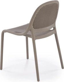 Záhradná plastová stolička ZOLE khaki
