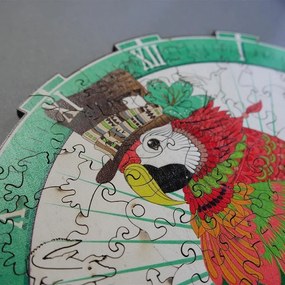 DAALO Dřevěné zvířecí puzzle - papoušek - AKCE!