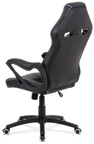 BONTEC Herné stoličky, hojdací mechanizmus, čierna ekokoža, KA-G406 GREY Farba: Čierna