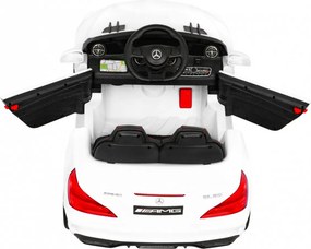 Ramiz Elektrické detské auto Mercedes Benz AMG SL65 S biele + diaľkové ovládanie